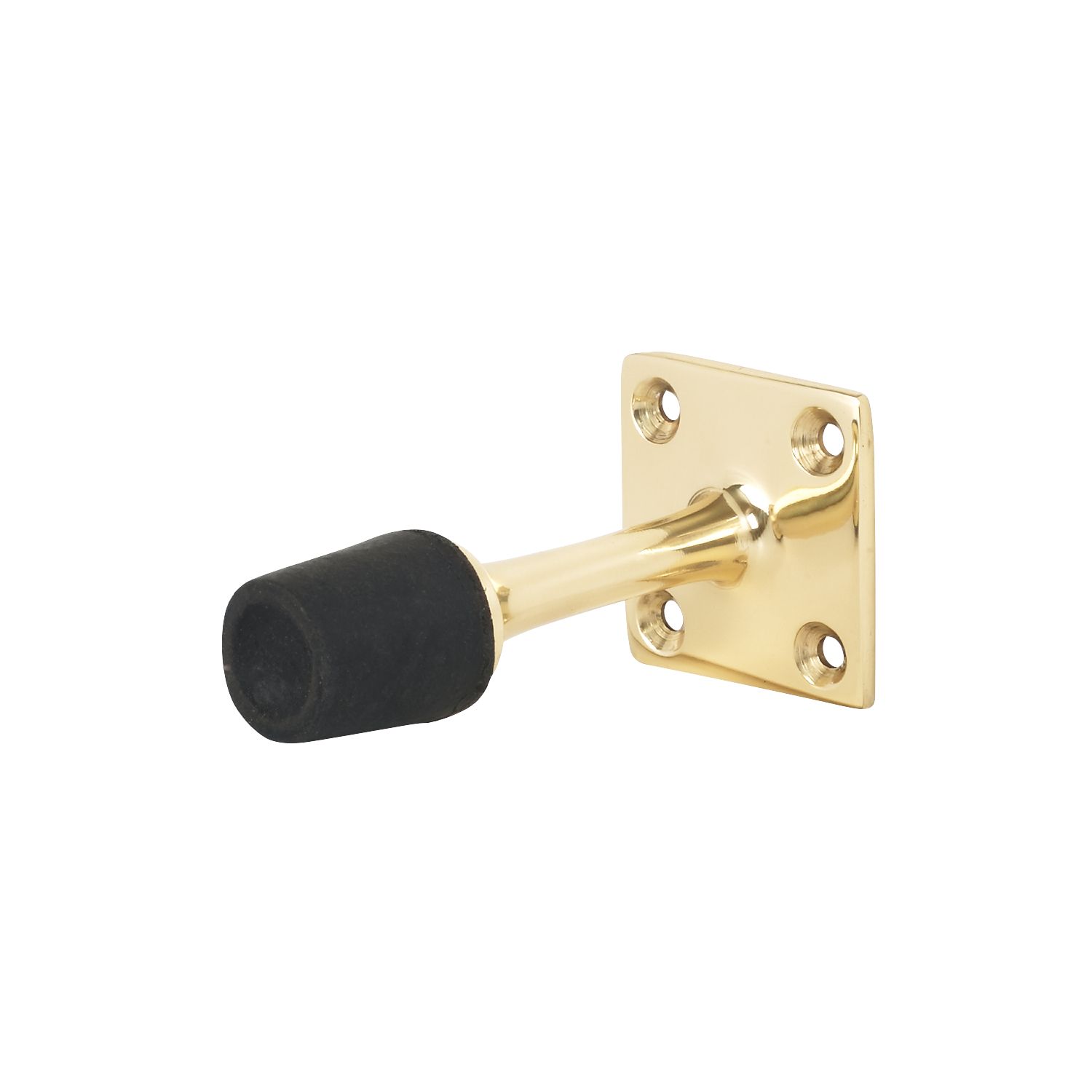 Cylinder Door Stops 64 x 38mm Polished Brass Effect 5 Pack (91824)