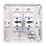 Schneider Electric Lisse GGBL7072C5S Double RJ45 Ethernet Socket White