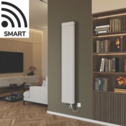 Azur Duke 1200W 3-Column Electric Radiator 1600mm x 290mm White 4095BTU