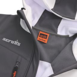 Scruffs Worker  Softshell Jacket White / Graphite Medium 43" Chest