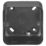 Knightsbridge  4-Module Modular Metal-Clad Back Box (1-2G) 43mm