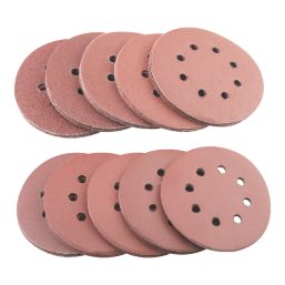 Titan   40-400 Grit 8-Hole Punched Metal, Paint & Wood Sanding Discs 125mm 60 Pack
