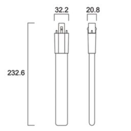 Sylvania Toledo G23 2-Pin Stick LED Light Bulb Frosted 600lm 6W