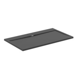 Ideal Standard i.life Ultraflat S Rectangular Shower Tray Jet Black 1400mm x 800mm x 30mm
