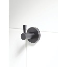 Bristan  Round Robe Hook Black