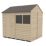 Forest  8' x 6' (Nominal) Reverse Apex Overlap Timber Shed with Base