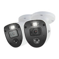 Swann SWPRO-1080SLPK2-EU White Wired 1080p Outdoor Bullet Add-On Camera Twin Pack 2 Pack