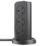 Masterplug 13A 8-Gang Switched Surge-Protected Tower Extension Lead + 3.25A 3-Outlet Type A & C USB Charger Matt Black 2m