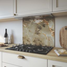 Wilsonart Aurora Gold Splashback 600mm x 800mm x 4mm
