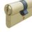 Smith & Locke  6-Pin Cylinder Lock 50-50 (100mm) Brass