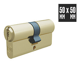 Smith & Locke 6-Pin Cylinder Lock 50-50 (100mm) Brass