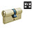 Smith & Locke 6-Pin Cylinder Lock 50-50 (100mm) Brass