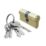 Smith & Locke  6-Pin Cylinder Lock 50-50 (100mm) Brass