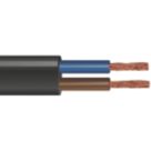 Time 2192Y Black 2-Core 0.5mm² Flexible Cable 10m Coil
