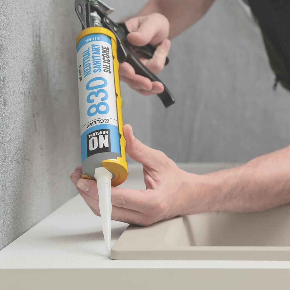 No Nonsense All-Weather Sealant Clear 310ml Screwfix
