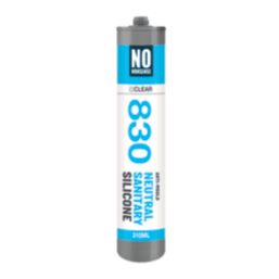 No Nonsense 830 Anti-Mould Neutral Sanitary Silicone Sealant Clear 310ml