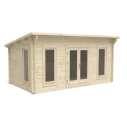 Forest Elmley 16' 6" x 10' (Nominal) Pent Timber Log Cabin