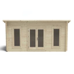 Forest Elmley 16' 6" x 10' (Nominal) Pent Timber Log Cabin