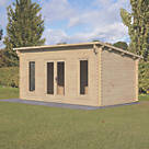Forest Elmley 16' 6" x 10' (Nominal) Pent Timber Log Cabin