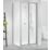 Triton Neo Six  Framed Square Bi-Fold Door Shower Enclosure  Chrome  800mm x 800mm x 1850mm