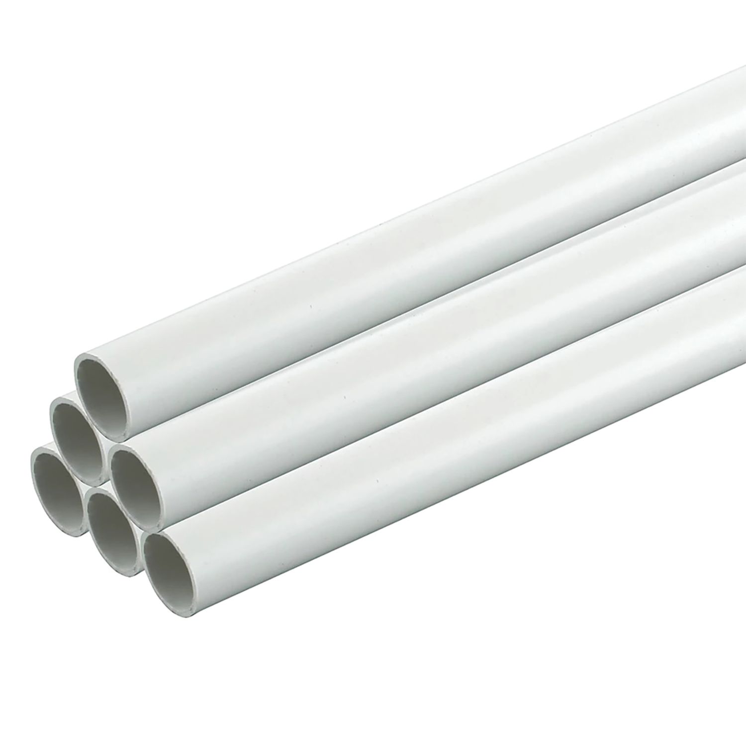 Deta TTE Round uPVC White Conduit 20mm x 2m 20 Pack (918VT)