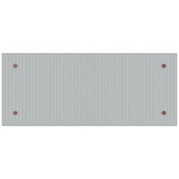 Splashback  Splashback Fluted Clear with Copper Caps 250mm x 600mm x 4mm