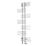 Ximax Parallel Rail 1762mm x 650mm 2367BTU Chrome Vertical Designer Radiator