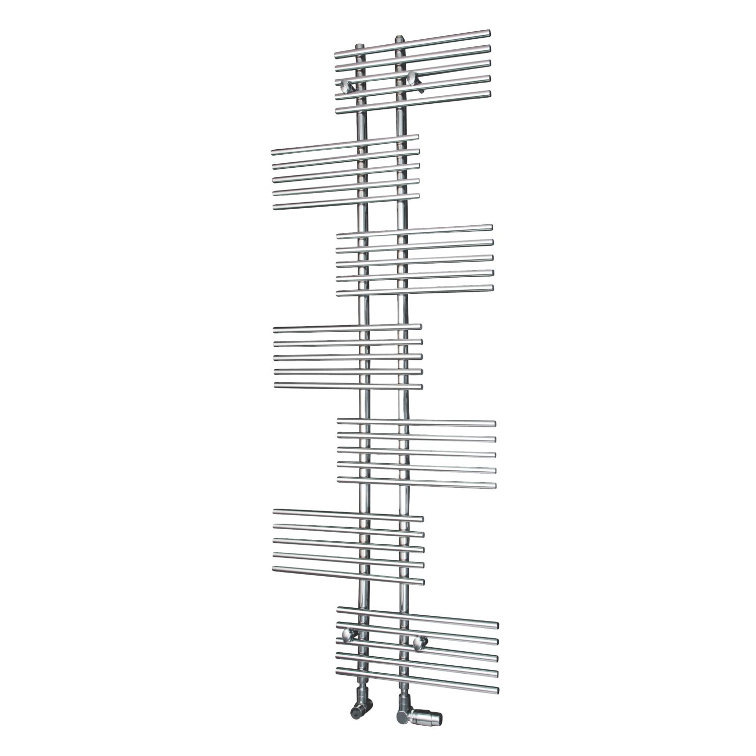Ximax Parallel Rail 1762mm x 650mm 2367BTU Chrome Vertical Designer Radiator (91964)