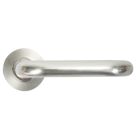 Dorma Pure 8100 Lever on Rose Door Handles Pair Satin Stainless Steel