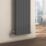 Reina Flat Single 1600mm x 292mm 1802BTU Anthracite Vertical Designer Radiator