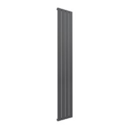 Reina Flat Single 1600mm x 292mm 1802BTU Anthracite Vertical Designer Radiator