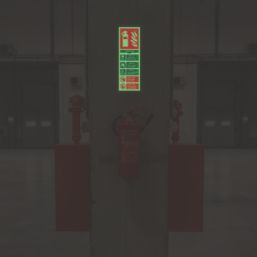 Essentials  Photoluminescent "Fire Extinguisher Lithium-lon" Sign 300mm x 100mm