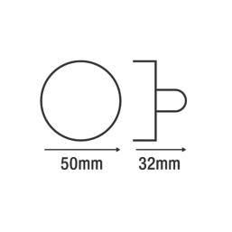 Smith & Locke  Standard Thumbturn Set Matt Black 50mm