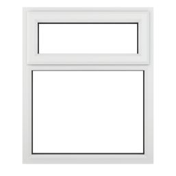 Crystal  Top Opening Clear Triple-Glazed Casement White uPVC Window 1190mm x 965mm