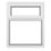 Crystal  Top Opening Clear Triple-Glazed Casement White uPVC Window 1190mm x 965mm