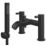ETAL Bounce Matt Black 142mm Deck Mounted Dual Control Manual Shower Mixer Tap