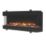 Be Modern Pryzm Invision 1250 Black Remote Control Wall-Mounted Electric Inset Fire 1258mm x 111mm x 296mm