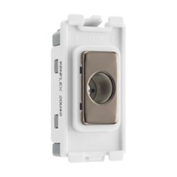 British General  Grid Brush Flex Outlet Black Nickel