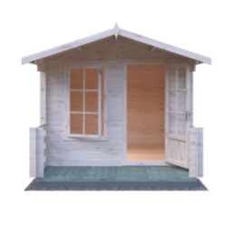 Shire Maulden 9' x 11' 6" (Nominal) Apex Timber Log Cabin