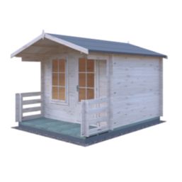 Shire Maulden 9' x 11' 6" (Nominal) Apex Timber Log Cabin
