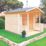 Shire Maulden 9' x 11' 6" (Nominal) Apex Timber Log Cabin