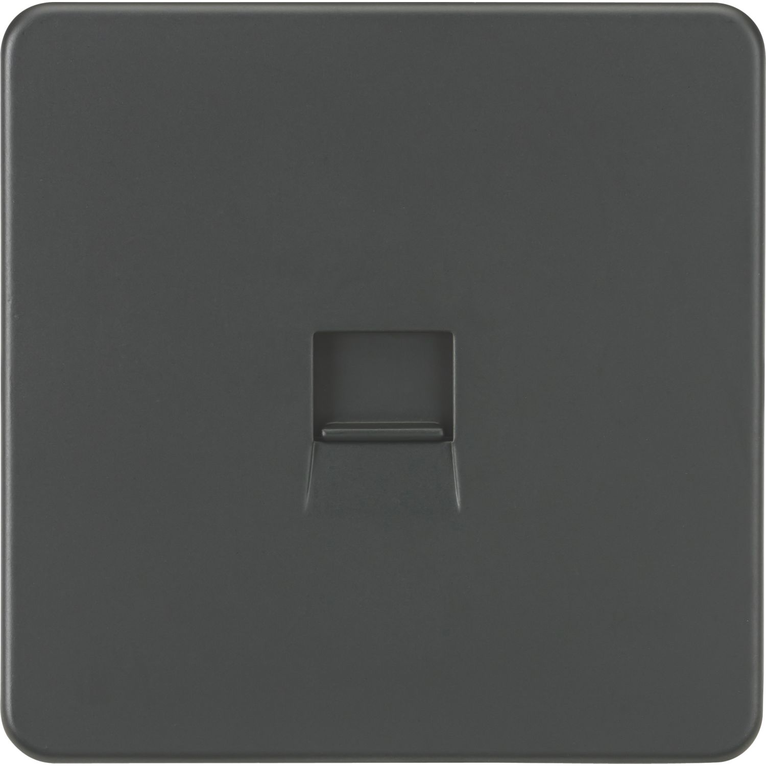 Knightsbridge 1-Gang Master Telephone Socket Anthracite (919TY)