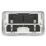 Knightsbridge   13A 2-Gang DP Switched Metal Clad Socket  with White Inserts
