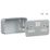 Knightsbridge   13A 2-Gang DP Switched Metal Clad Socket  with White Inserts