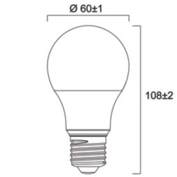 Sylvania TOLEDO GLS B22 GLS LED Light Bulb 806lm 8W 10 Pack