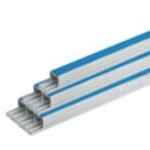 Deta TTE uPVC White Self-Adhesive Mini Trunking 16mm x 16mm x 3m 20 Pack