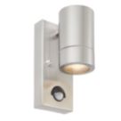 Saxby Palin Outdoor Wall Light With PIR Sensor Brushed Stainless Steel