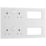 British General  4-Module Modular Combination Plate White