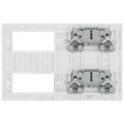 British General  4-Module Modular Combination Plate White