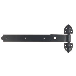 GateMate Black Straight Heavy Reversible Hinges 155mm x 18" x 450mm 2 Pack